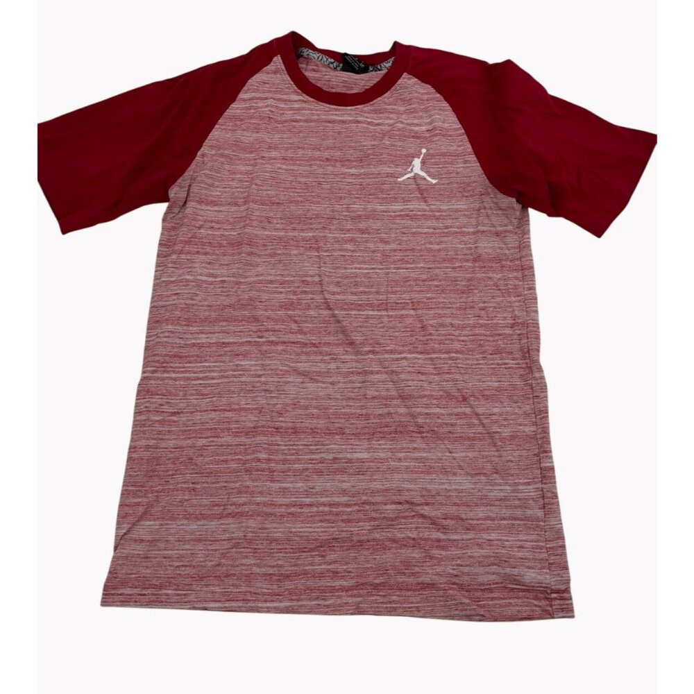 Jordan Air Mens Small Red 2 Tone Jumpman Flight T Shirt Short Sleeve